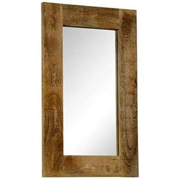 Rectangular Mirror Solid Mango Wood 50x80 cm