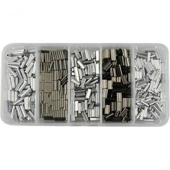 Juego de 500 Férulas de Aluminio para Cuerda de Alambre