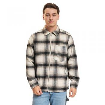 ONLY & SONS Langarmhemd ONSAUSTIN WOOL ZIP Antique White