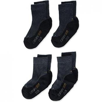 Camano Kinder Sportsocken mit Pro-Tex Technologie für Jungen & Mädchen, 4er Set in Grau, Größe 23-26