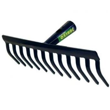 Rastrello a manico lungo con 12 denti e una larghezza di 32 cm in acciaio verniciato, pro