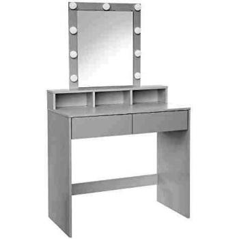 VASAGLE Schminktisch mit stilvollem Wangen-Gestell