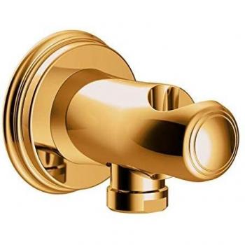 Soporte de Pared para Ducha con Toma de Agua Oro