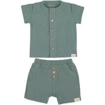 Sterntaler Outfit Camicia e Pantaloncini Verde Scuro