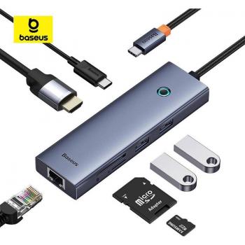 Baseus Hub 7 porte USB-C con PD e RJ45