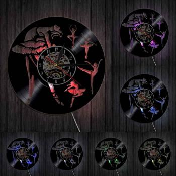 Horloge murale ballerine avec rétro-éclairage