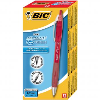 Atlantis Gel Pen Bic CF12 Rosso