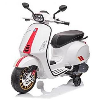 Scooter Elettrico Piaggio Vespa Sprint 12V per Bambini Bianco