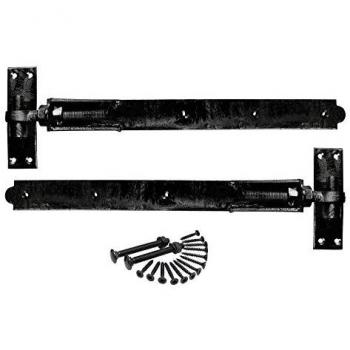 Pair of 350 mm Black Adjustable Hook‑Band Hinges – Timco ABH350B
