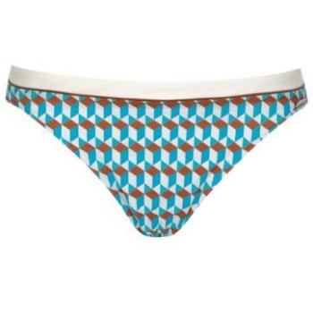 SUNFLAIR Bikini Slip Blu Chiaro e Marrone