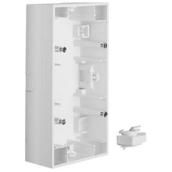 Berker K1 2-Gang Surface Mount Housing White 10527009