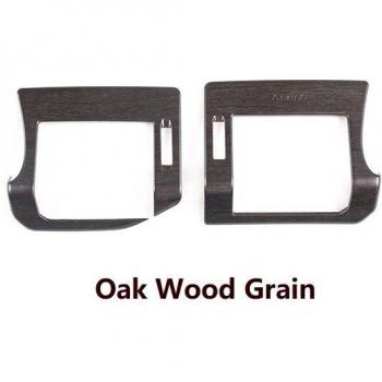 Carbon Fiber Oak ABS Air Conditioning Outlet Frame Stickers for Defender 110 130