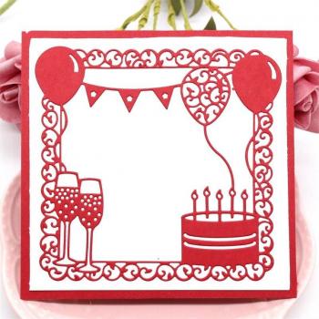 KSCRAFT Scrapbook Birthday Frame Die Cut