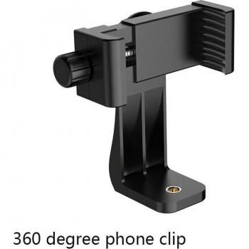 Phone Holder Tripod with Spirit Level and Cold Shoe Mount
