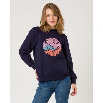Sudadera Love All de Naf Naf en color marino