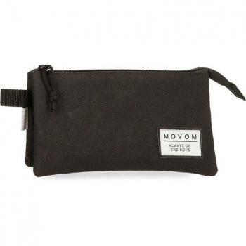 Estuche Movom Always on the Move tres compartimentos negro