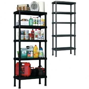 SCAFFALE RESINATO 5 RIPIANI 80X40X188H