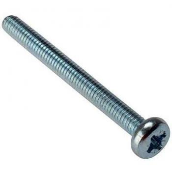 ForgeFix Machine Screws Pan Head M5 x 50mm Zinc Plated Bag 25
