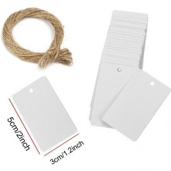 Handgemaakte Labels Kraftpapier 100Pcs