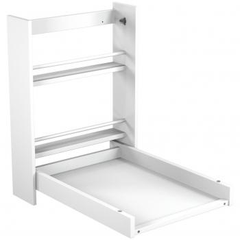 Fasciatoio da parete in legno bianco Essentiel