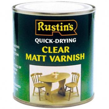 Rustins Quick Dry Varnish Matt Clear 1 litre RUSQDVMC1L
