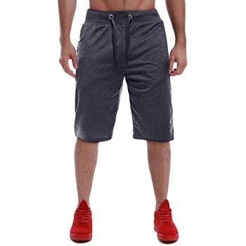 MODCHOK Homme Pantacourt Jogging Sport Poches Casual Taille Élastique