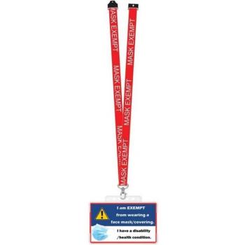 Mask-Free Travel Badge with Carrying Case