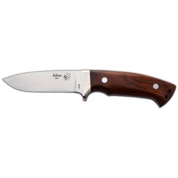 Cuchillo de Caza VULCANO con mango de cocobolo y funda