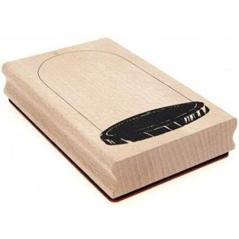 Maxi stempel Klein glazen huisje 6,5 x 10,5 cm