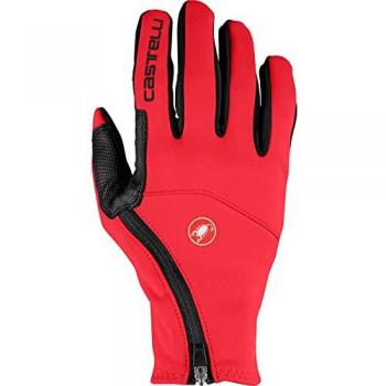 Guanti lunghi Castelli Mortirolo GORE-TEX INFINIUM™ rossi e neri