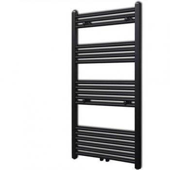 600x1160mm Black Bathroom Radiator
