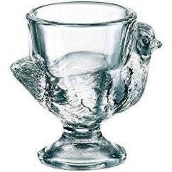 Three-Piece Glass Egg Cups