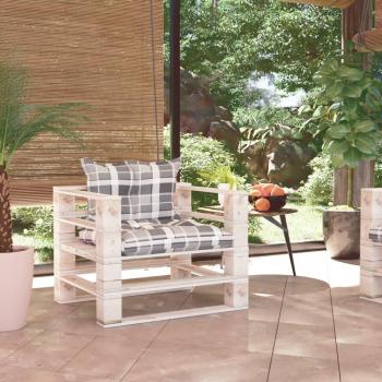 Jardim Lounge Palete Cinza VidaXL Pinho