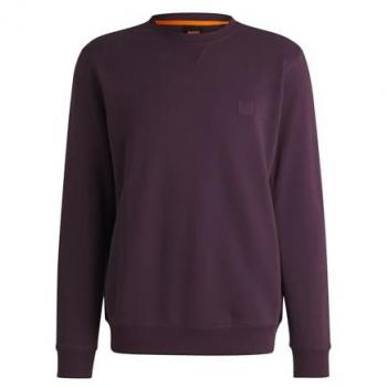 BOSS ORANGE Sweatshirt Westart mit Label-Stitching, Größe M, lila
