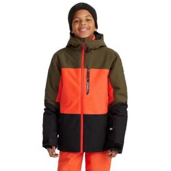O'Neill Carbonite Snow Jacke forest night colour block grün 152 Jungen