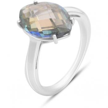 Banda de plata con piedra topázica mística 8.358ct