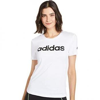 T-shirt adidas Essentials Slim Logo Maniche Corte Bianco Donna