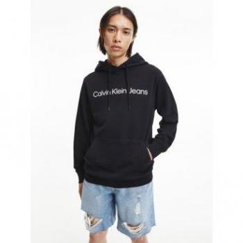Felpa Calvin Klein Jeans con cappuccio Logo Nero XL