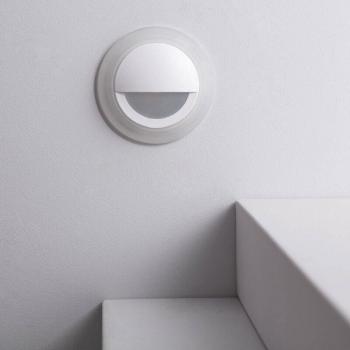 Balise Ronde LED Encastrable Extérieure 3W Blanc 2700K