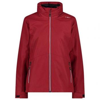 Women’s Ultra‑Light Red Wine Waterproof Hoodie with Detachable Lining – XS (CMP 32Z1436D)