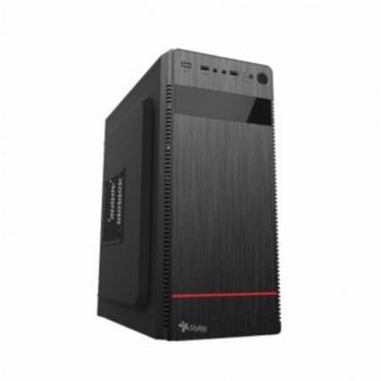 Gabinete Stylos STPGAC4B con Fuente de 500W y Puertos USB 3.0, Color Negro