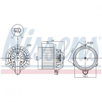 NISSENS 87568 Ventilador para Sala