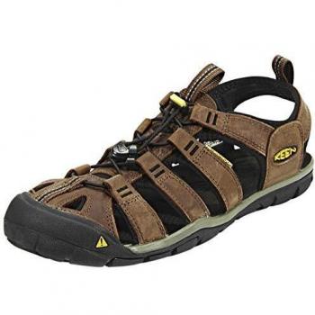 KEEN Clearwater Cnx Leather, Sandalias de Senderismo, Hombre, Marrón