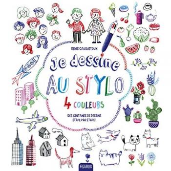 Je dessine au stylo 4 couleurs