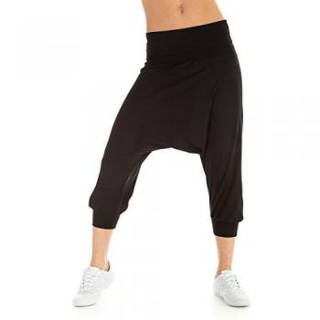 Haremshose für Damen WBE7 in Schwarz