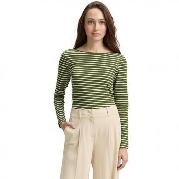 Tom Tailor: Langarmshirt mit gestreiftem Muster