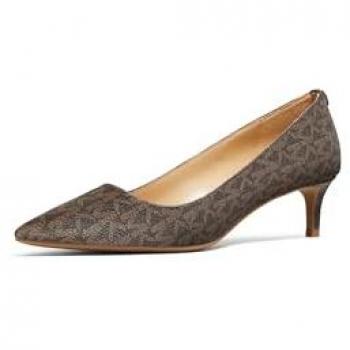 Michael Kors Stileto Alina Flex Kitten Pump Marrone Scuro 40R3ALMP1B