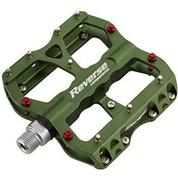 Reverse Escape Flat Pedali per Bicicletta Mountain Bike, Downhill, Verde