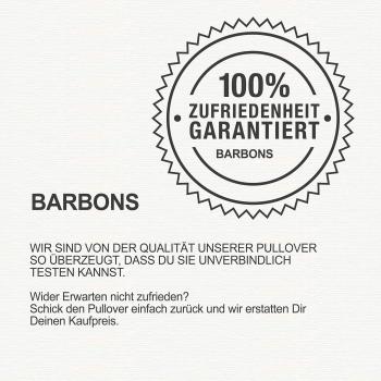 BARBONS Pull Modern-Fit Homme col en V Coton Supérieur Tricot Fin Blanc (sans Manches) XXL