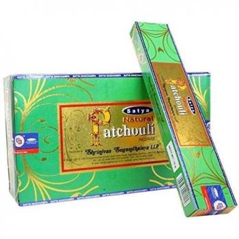 Original Satya Patchouli Incense Nag Champa Sticks Full Box
